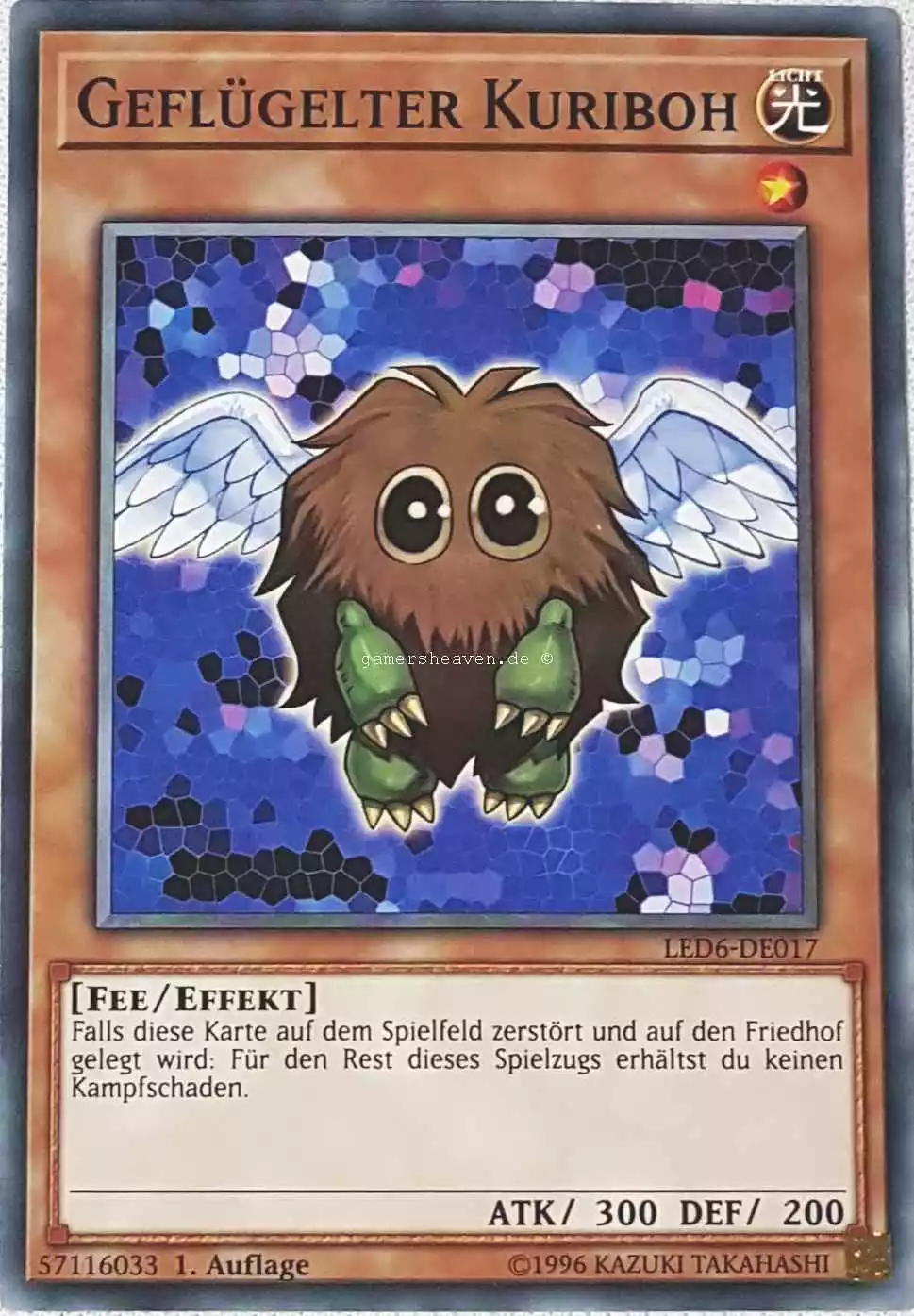 Geflügelter Kuriboh LED6-DE017 ist in Common aus Legendary Duelists: Magical Hero 1.Auflage