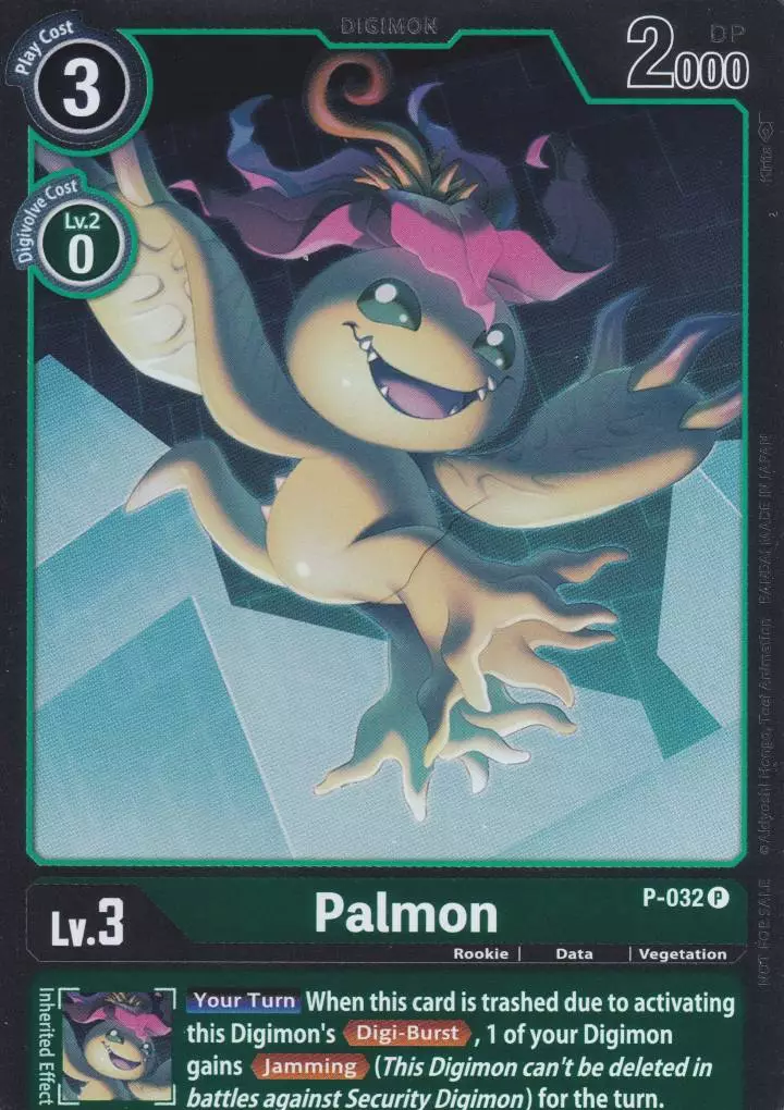 p-032-h-palmon-holo-promo-great-legend-bt04 Palmon Holo P-032 ist in Promo. Die Digimon Karte ist aus Great Legend BT04