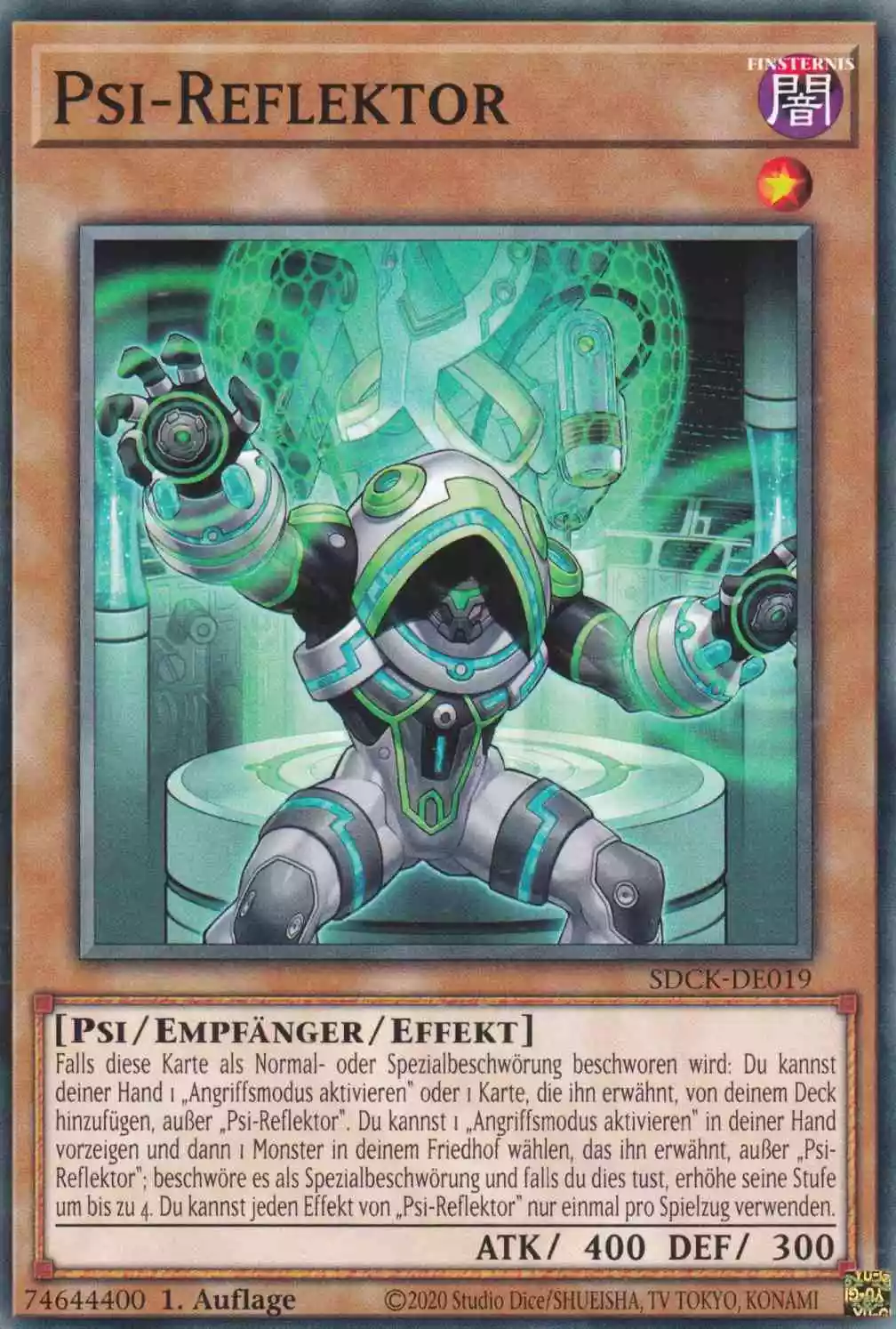 Psi-Reflektor SDCK-DE019 ist in Common Yu-Gi-Oh Karte aus The Crimson King 1.Auflage