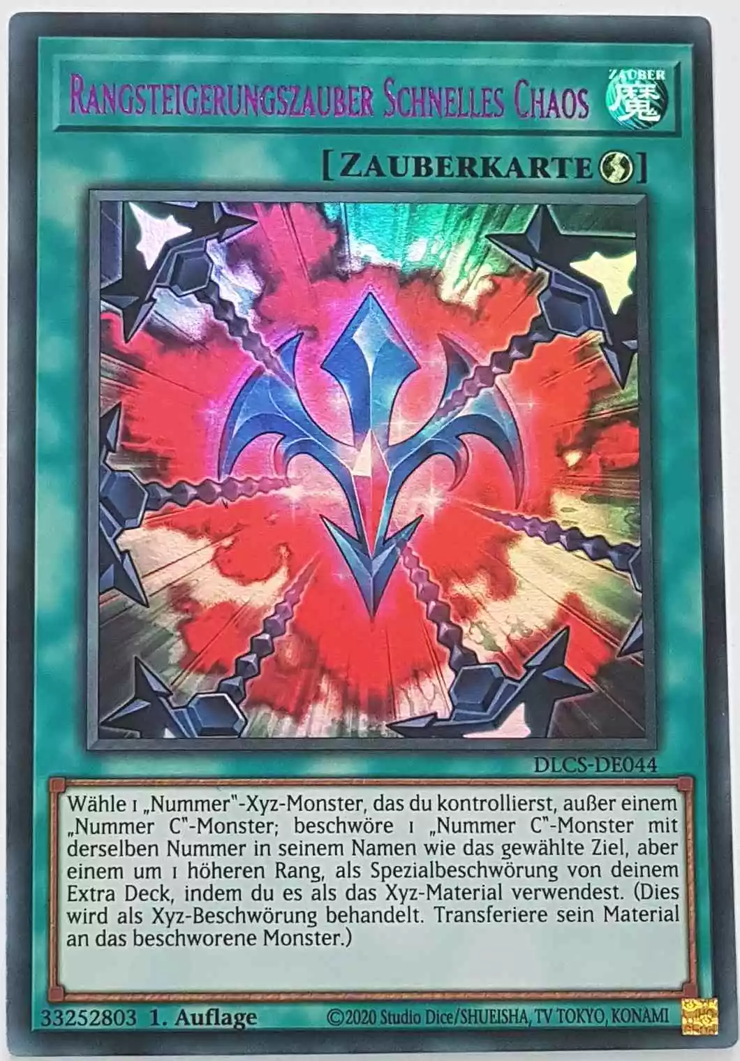 dlcs-de044-l-rangsteigerungszauber-schnelles-chaos-lila-colorful-ultra-rare Rangsteigerungszauber Schnelles Chaos (lila) DLCS-DE044-L ist in Colorful Ultra Rare Yu-Gi-Oh Karte aus Dragons of Legend The Complete Series 1.Auflage