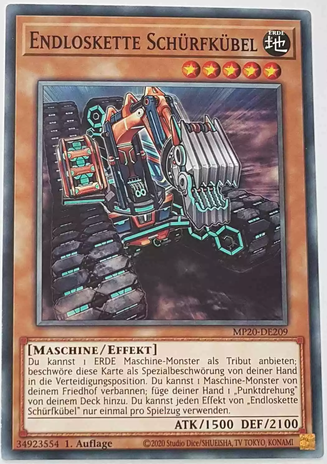 Endloskette Schürfkübel MP20-DE209 ist in Common Yu-Gi-Oh Karte aus 2020 Tin of Lost Memories 1.Auflage
