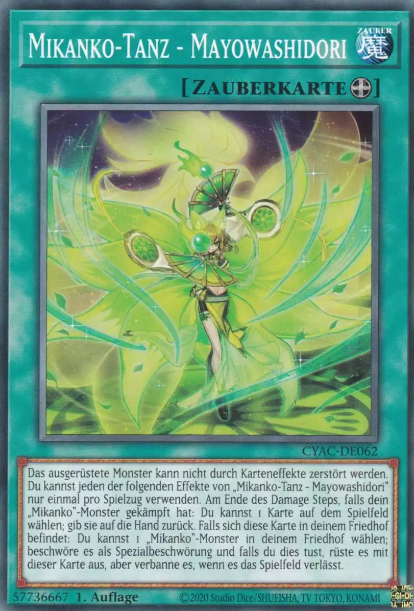 Mikanko-Tanz - Mayowashidori CYAC-DE062 ist in Common Yu-Gi-Oh Karte aus Cyberstorm Access 1.Auflage