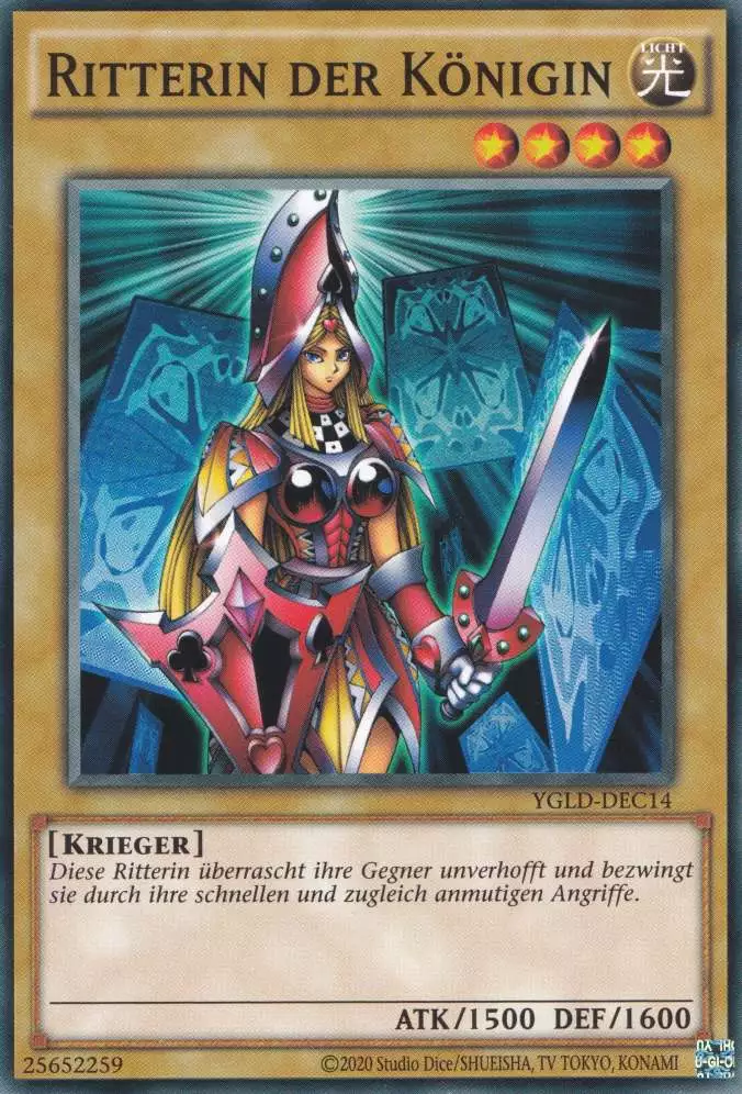 Ritterin der Königin YGLD-DEC14 ist in Common Yu-Gi-Oh Karte aus Yugis Legendary Decks - King of Games unlimitiert