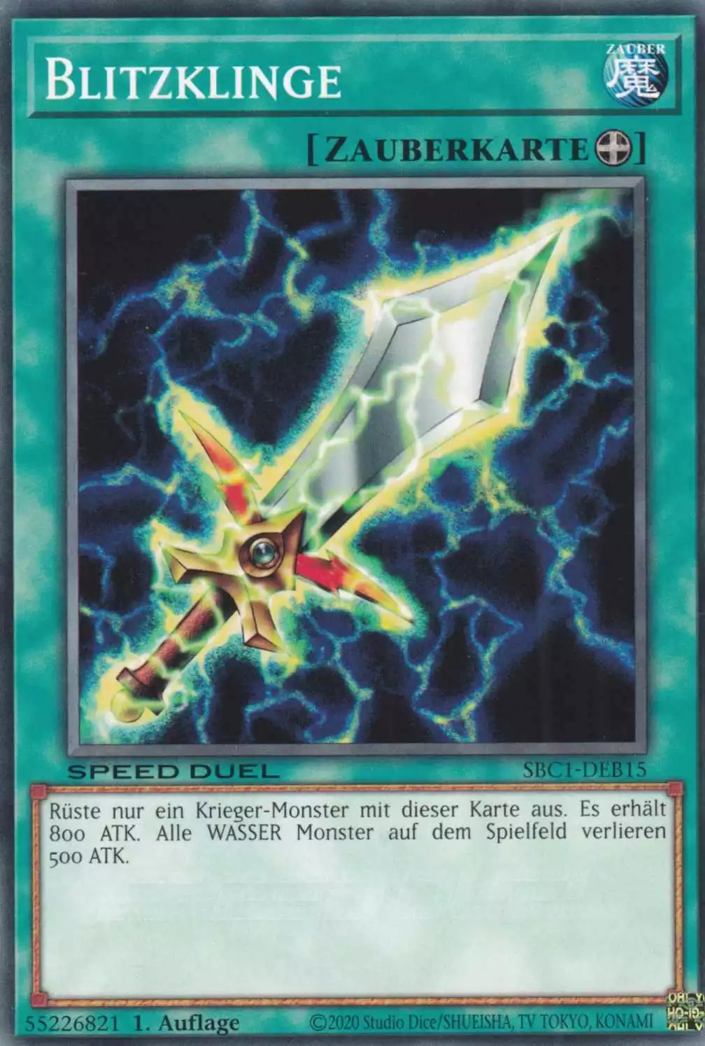 Blitzklinge SBC1-DEB15 ist in Common Yu-Gi-Oh Karte aus Streets of Battle City 1.Auflage