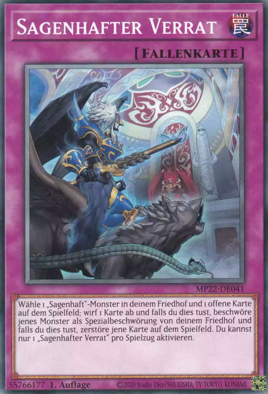 Sagenhafter Verrat MP22-DE041 ist in Common Yu-Gi-Oh Karte aus Tin of the Pharaoh’s Gods 1.Auflage