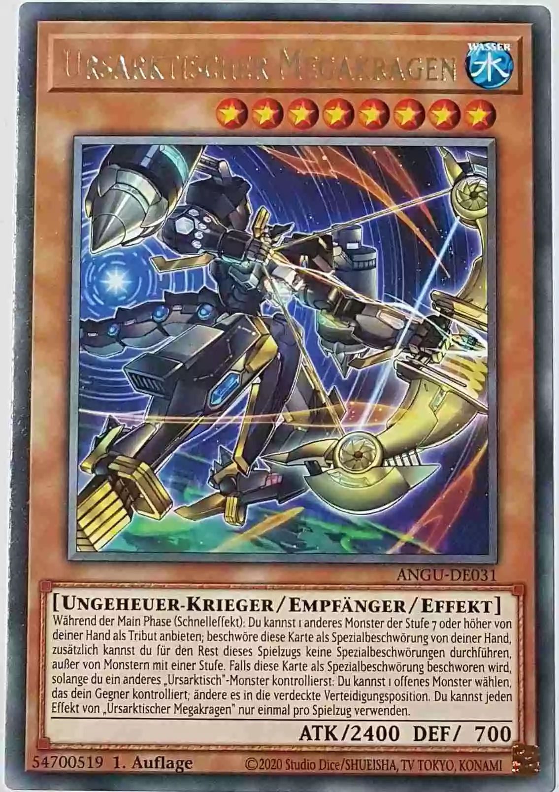 Ursarktischer Megakragen ANGU-DE031 ist in Rare Yu-Gi-Oh Karte aus Ancient Guardians 1.Auflage