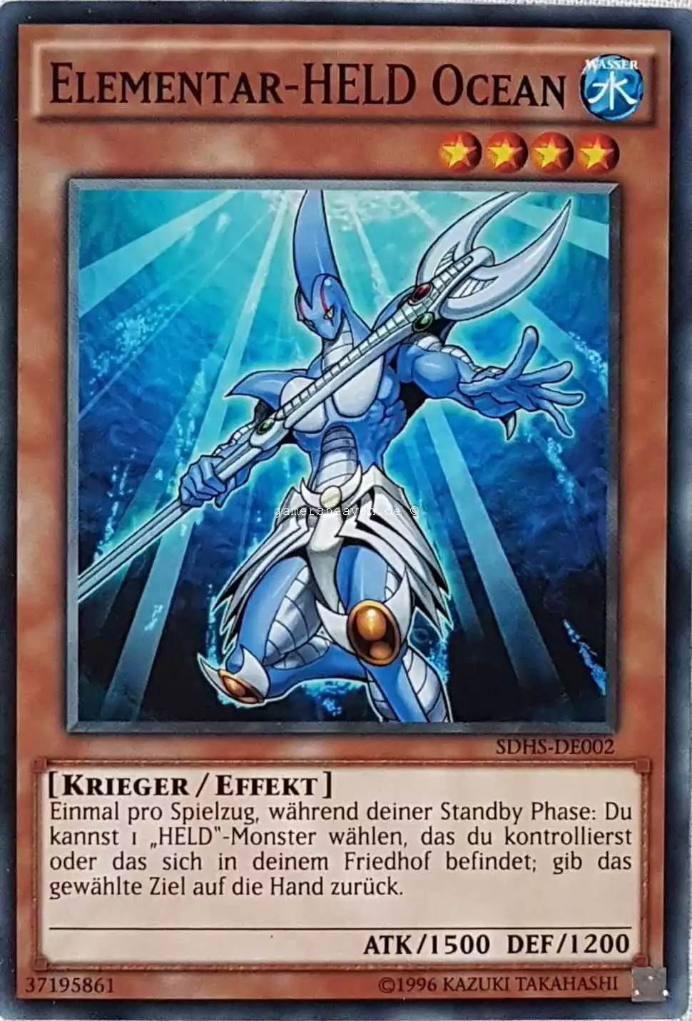 Elementar-HELD Ocean SDHS-DE002 ist in Super Rare aus HERO's Strike 2.Auflage