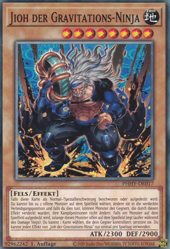 Jioh der Gravitations-Ninja PHHY-DE017 ist in Common Yu-Gi-Oh Karte aus Photon Hypernova 1.Auflage