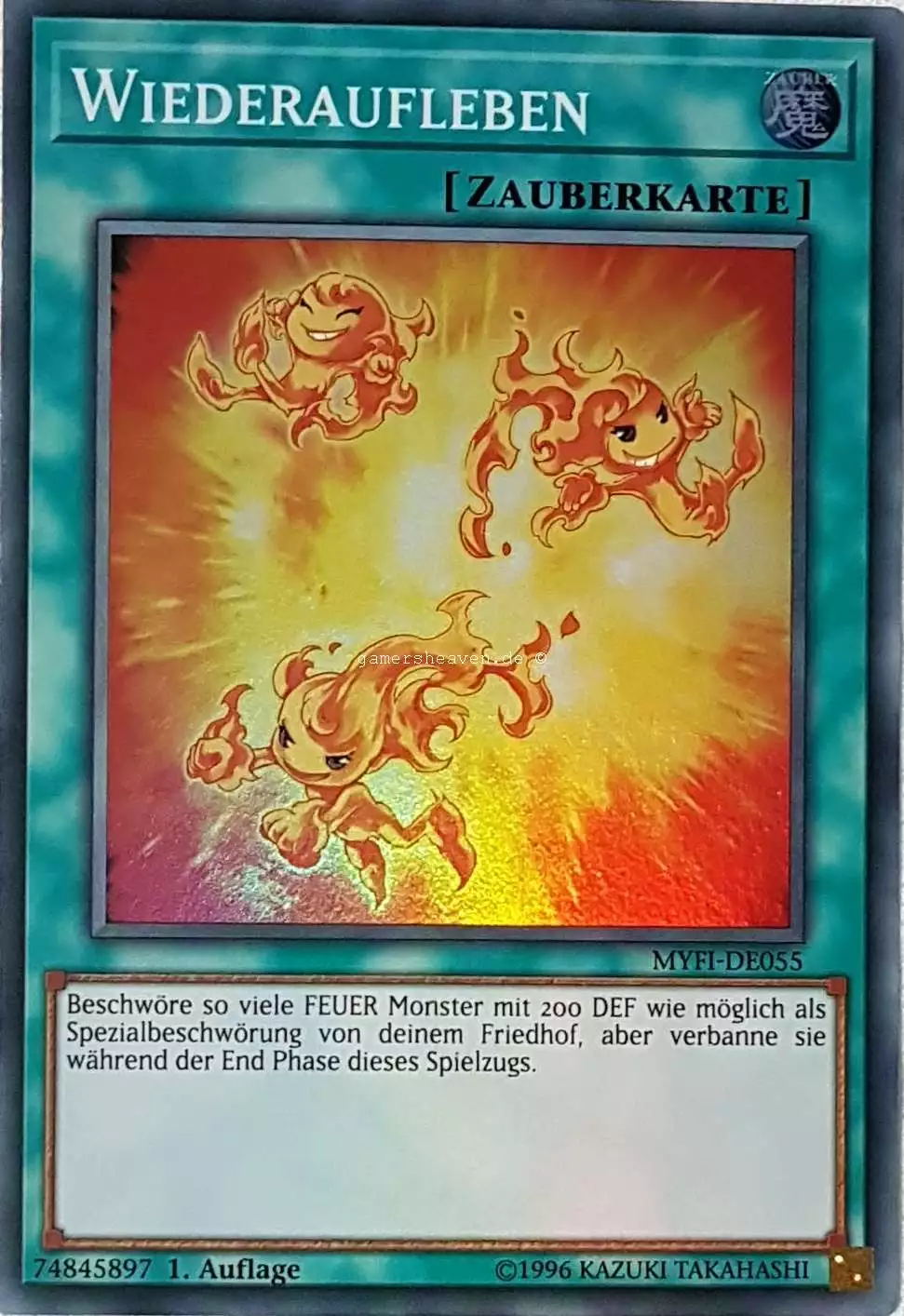 Wiederaufleben MYFI-DE055 ist in Super Rare aus Mystic Fighters 1.Auflage