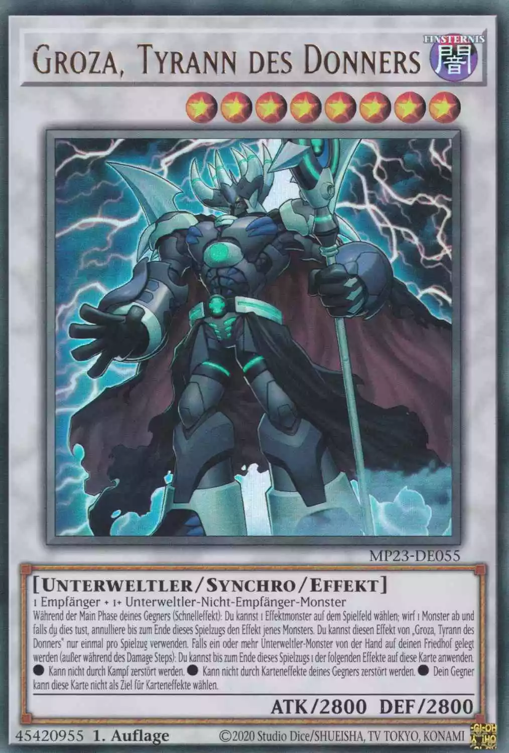 mp23-de055-groza-tyrann-des-donners-ultra-rare-25th-anniversary-tin-dueling-heroes Groza, Tyrann des Donners MP23-DE055 ist in Ultra Rare Yu-Gi-Oh Karte aus 25th Anniversary Tin Dueling Heroes 1.Auflage