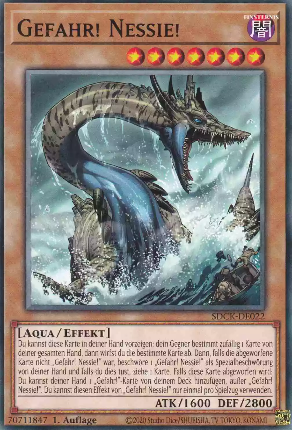 Gefahr! Nessie! SDCK-DE022 ist in Common Yu-Gi-Oh Karte aus The Crimson King 1.Auflage