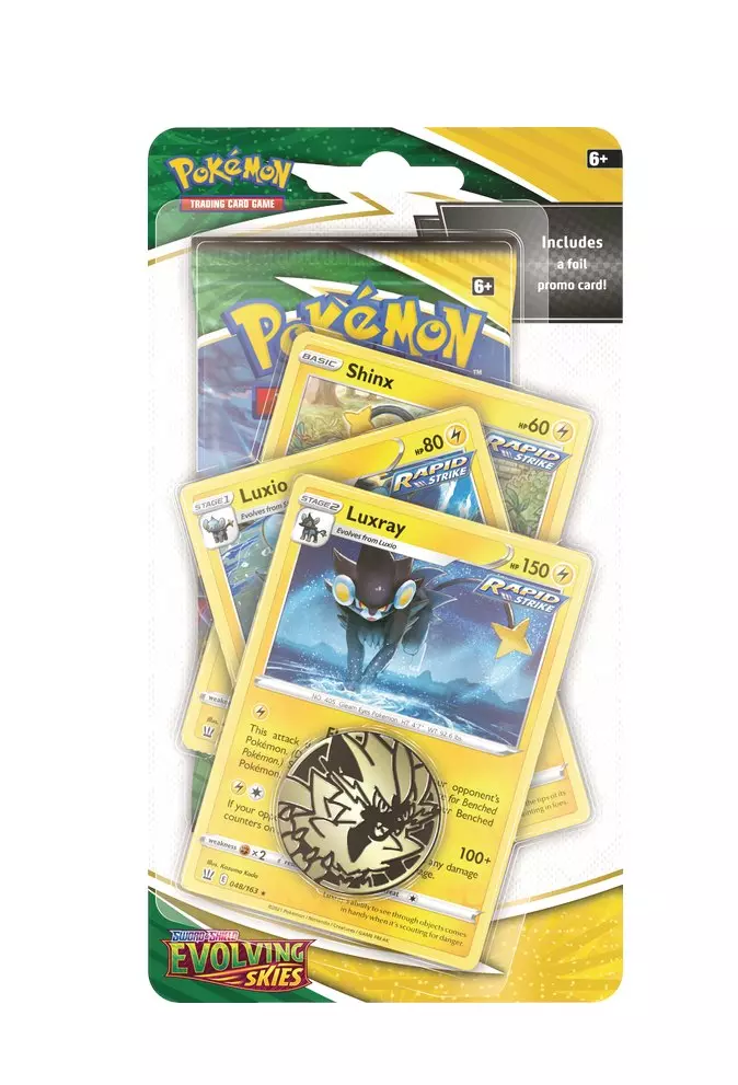 Sword & Shield 7 Evolving Skies - Premium Checklane Blister zufällige Auswahl Pokemon - Englisch