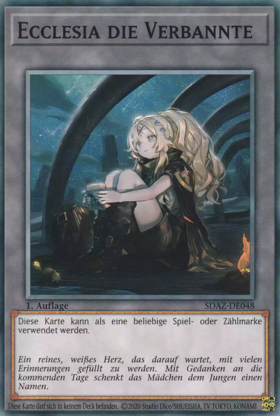 Ecclesia die Verbannte SDAZ-DE048 ist in Common Yu-Gi-Oh Karte aus Structure Deck Albaz Strike 1.Auflage