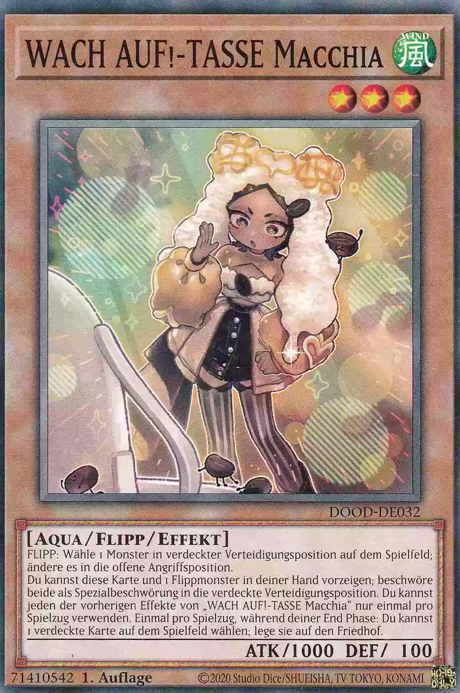 WACH AUF!-TASSE Macchia DOOD-DE032 ist in Common Yu-Gi-Oh Karte aus Doom of Dimensions 1.Auflage