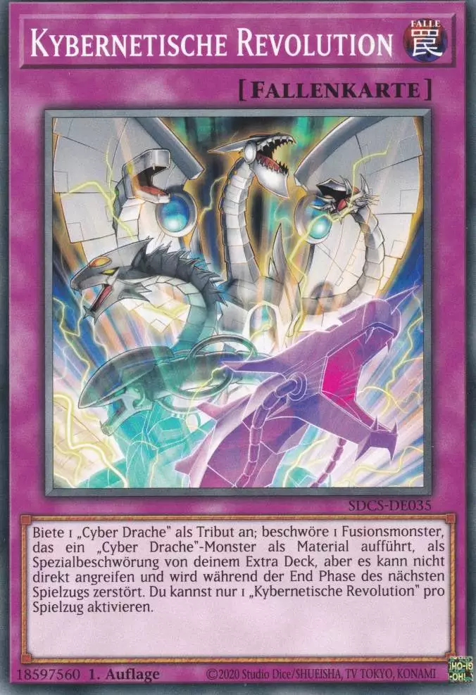 Kybernetische Revolution SDCS-DE035 ist in Common Yu-Gi-Oh Karte aus Cyber Strike 1.Auflage