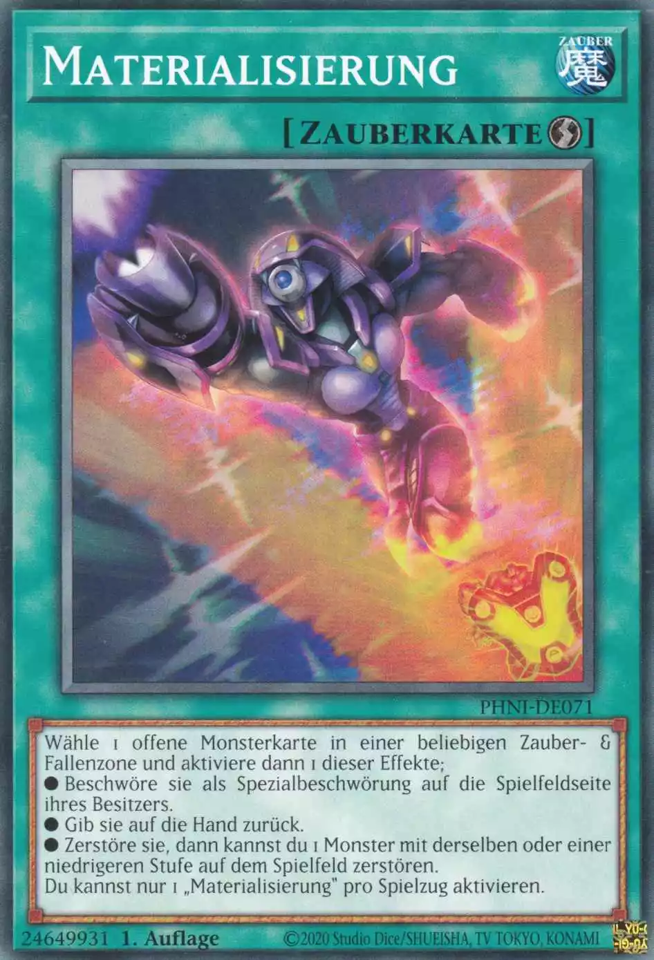 Materialisierung PHNI-DE071 ist in Common Yu-Gi-Oh Karte aus Phantom Nightmare 1.Auflage