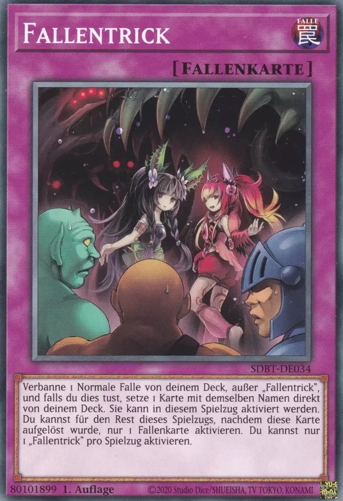 Fallentrick SDBT-DE034 ist in Common Yu-Gi-Oh Karte aus Structure Deck: Beware of Traptrix 1.Auflage