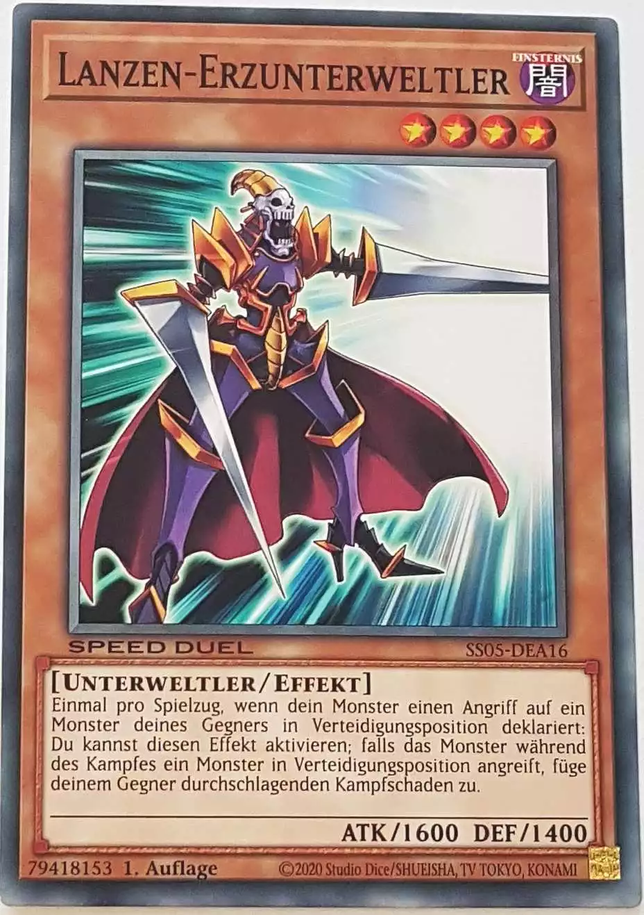 Lanzen-Erzunterweltler SS05-DEA16 ist in Common Yu-Gi-Oh Karte aus Twisted Nightmares 1.Auflage