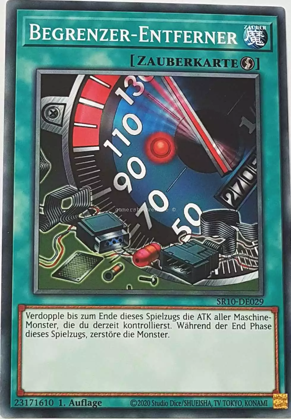 Begrenzer-Entferner SR10-DE029 ist in Common Yu-Gi-Oh Karte aus Structure Deck: Mechanized Madness 1.Auflage