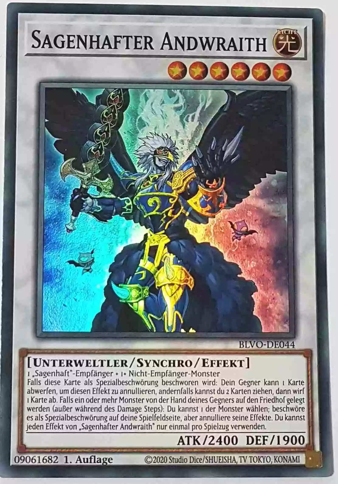 Sagenhafter Andwraith BLVO-DE044 ist in Super Rare Yu-Gi-Oh Karte aus Blazing Vortex 1.Auflage