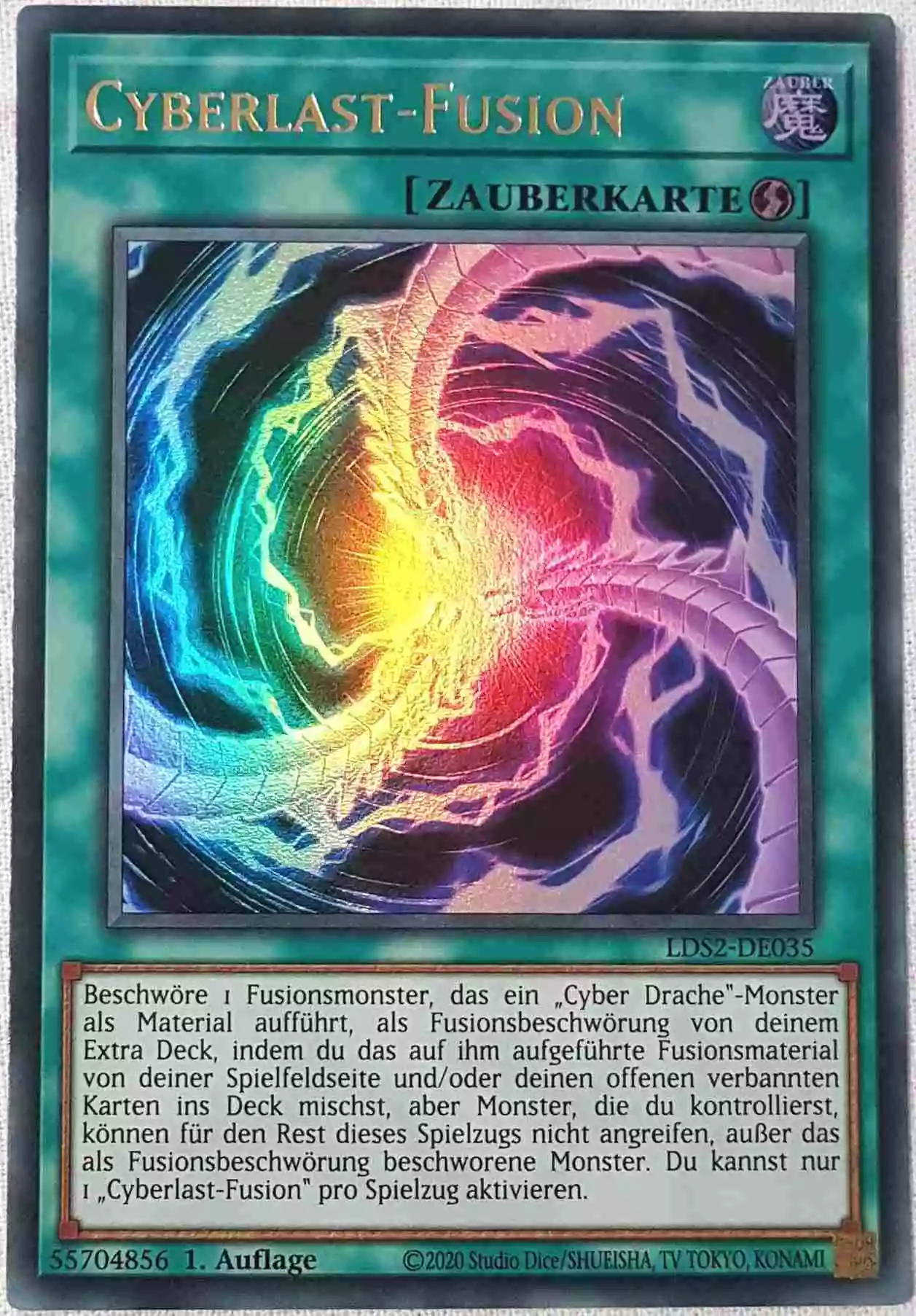 Cyberlast-Fusion LDS2-DE035 ist in Ultra Rare Yu-Gi-Oh Karte aus Legendary Duelists: Season 2 1.Auflage