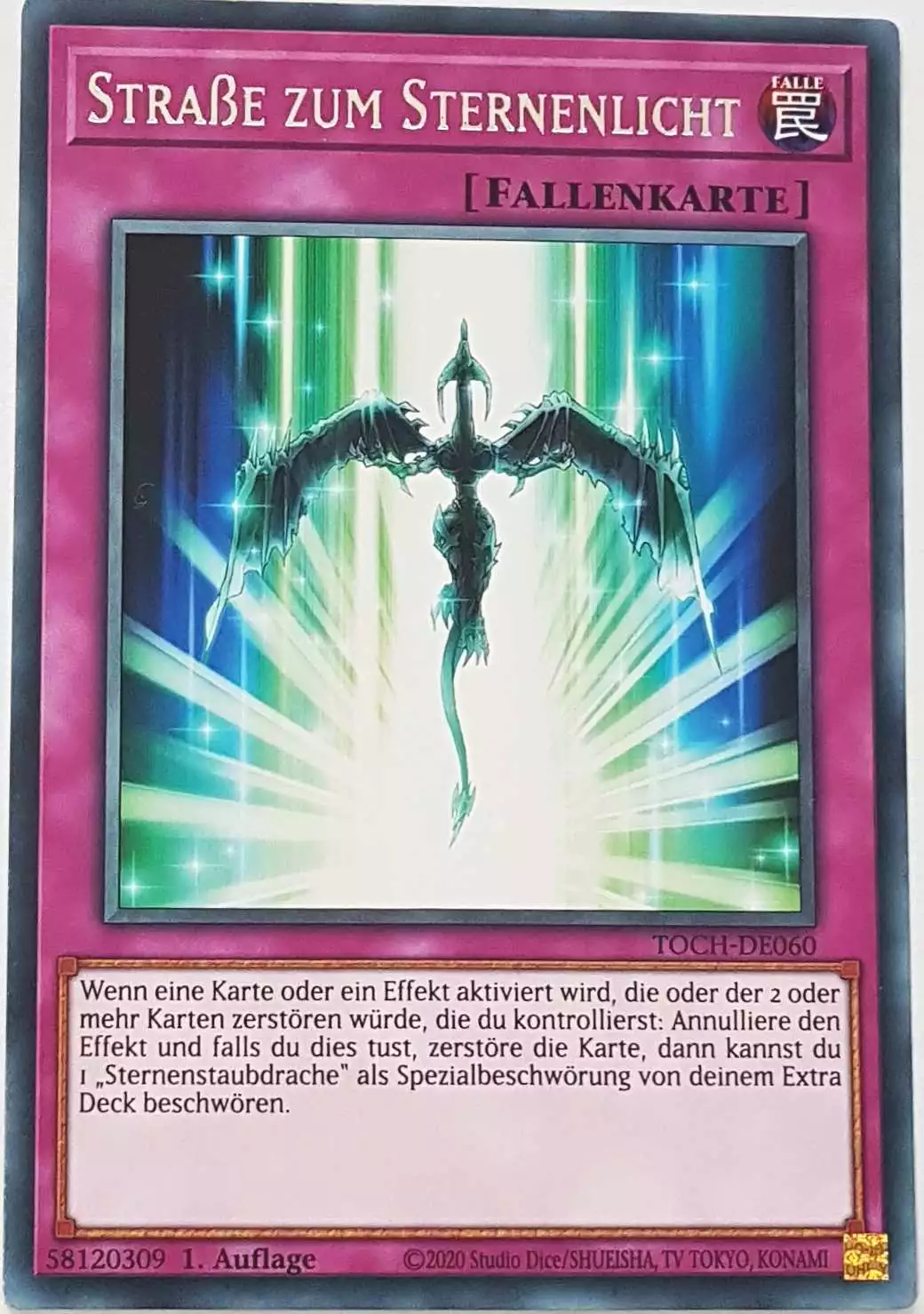 Straße zum Sternenlicht TOCH-DE060 ist in Rare Yu-Gi-Oh Karte aus Toon Chaos 1.Auflage