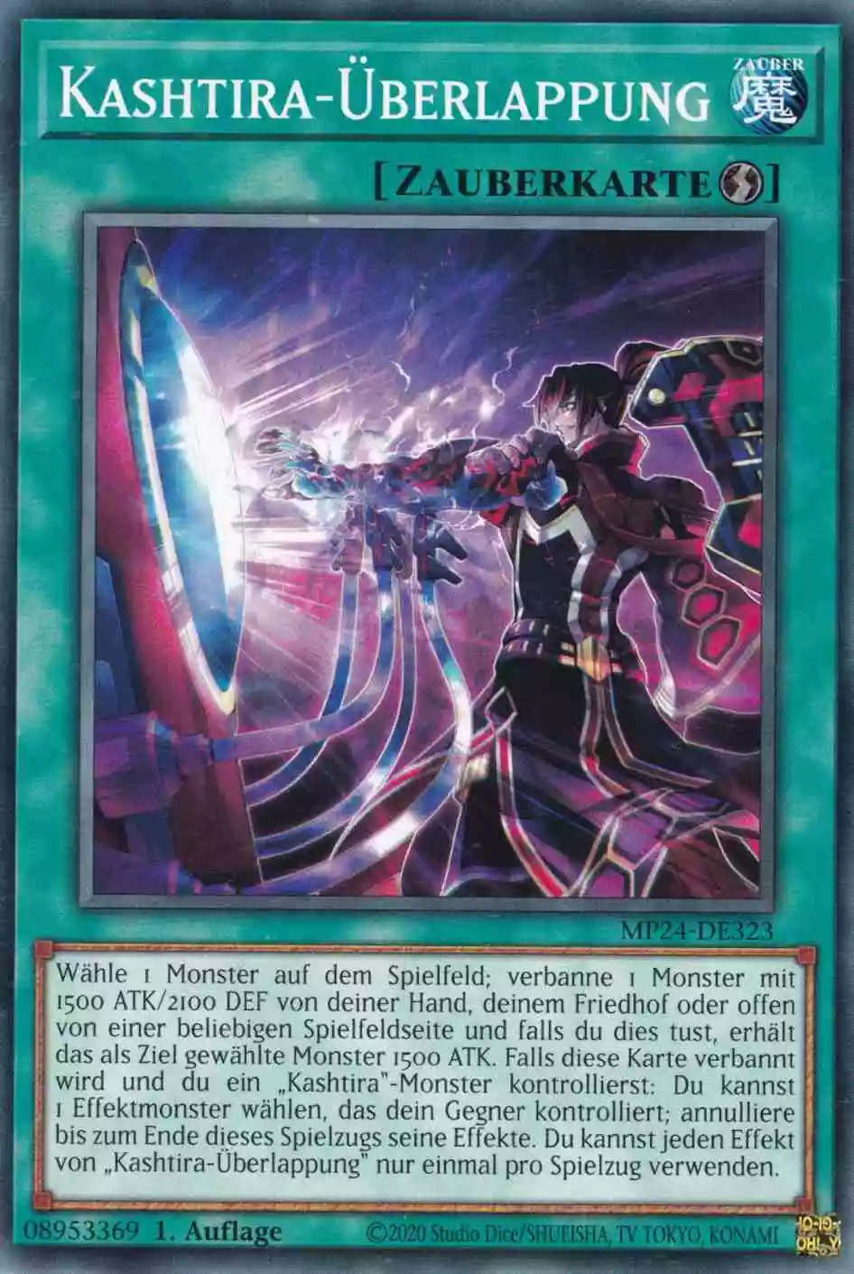 Kashtira-Überlappung MP24-DE323 ist in Common Yu-Gi-Oh Karte aus 25th Anniversary Tin Dueling Mirrors 1.Auflage