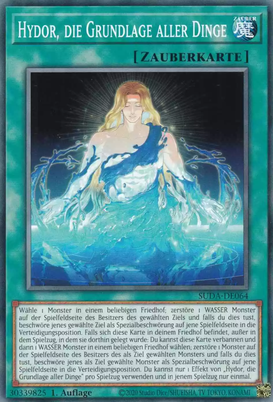 Hydor, die Grundlage aller Dinge SUDA-DE064 ist in Common Yu-Gi-Oh Karte aus Supreme Darkness 1.Auflage