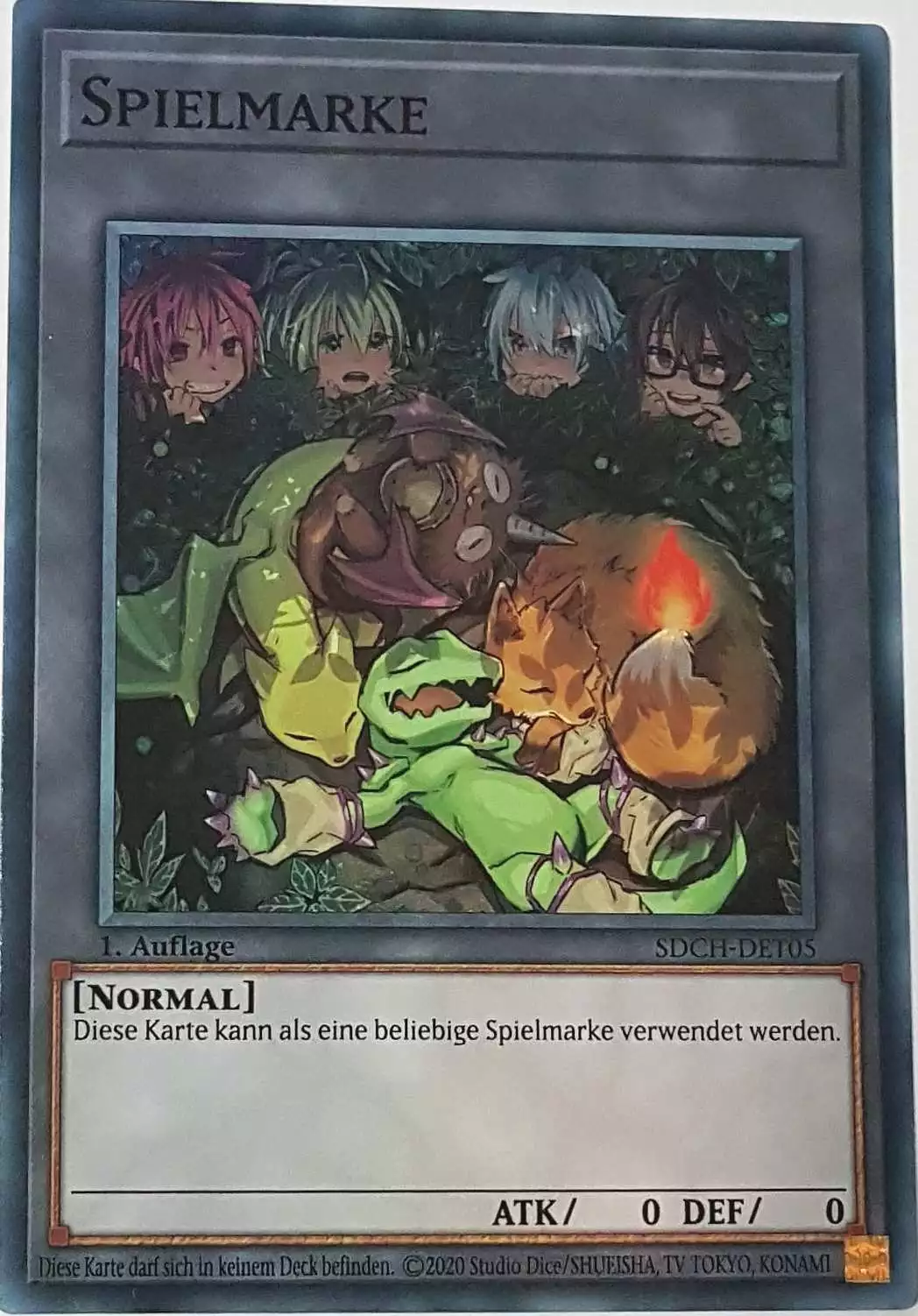 Spielmarke (Token) V5 SDCH-DET05 ist in Super Rare Yu-Gi-Oh Karte aus Spirit Charmers 1. Auflage