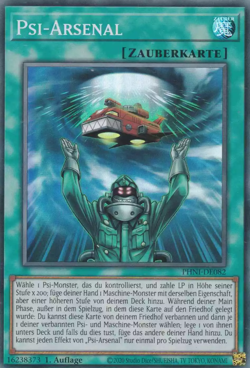 Psi-Arsenal PHNI-DE082 ist in Super Rare Yu-Gi-Oh Karte aus Phantom Nightmare 1.Auflage