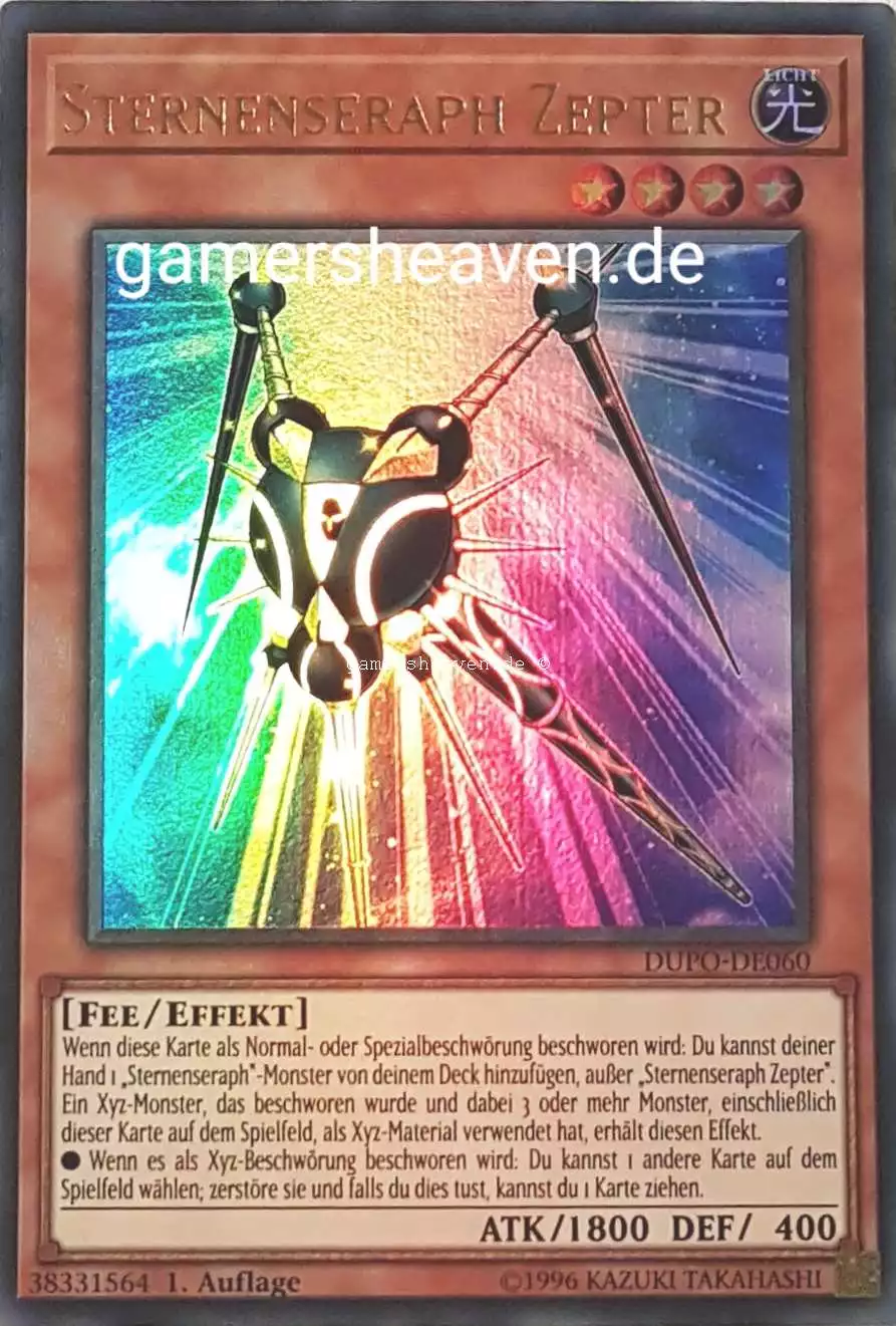 Sternenseraph Zepter DUPO-DE060 ist in Ultra Rare aus Duel Power 1.Auflage