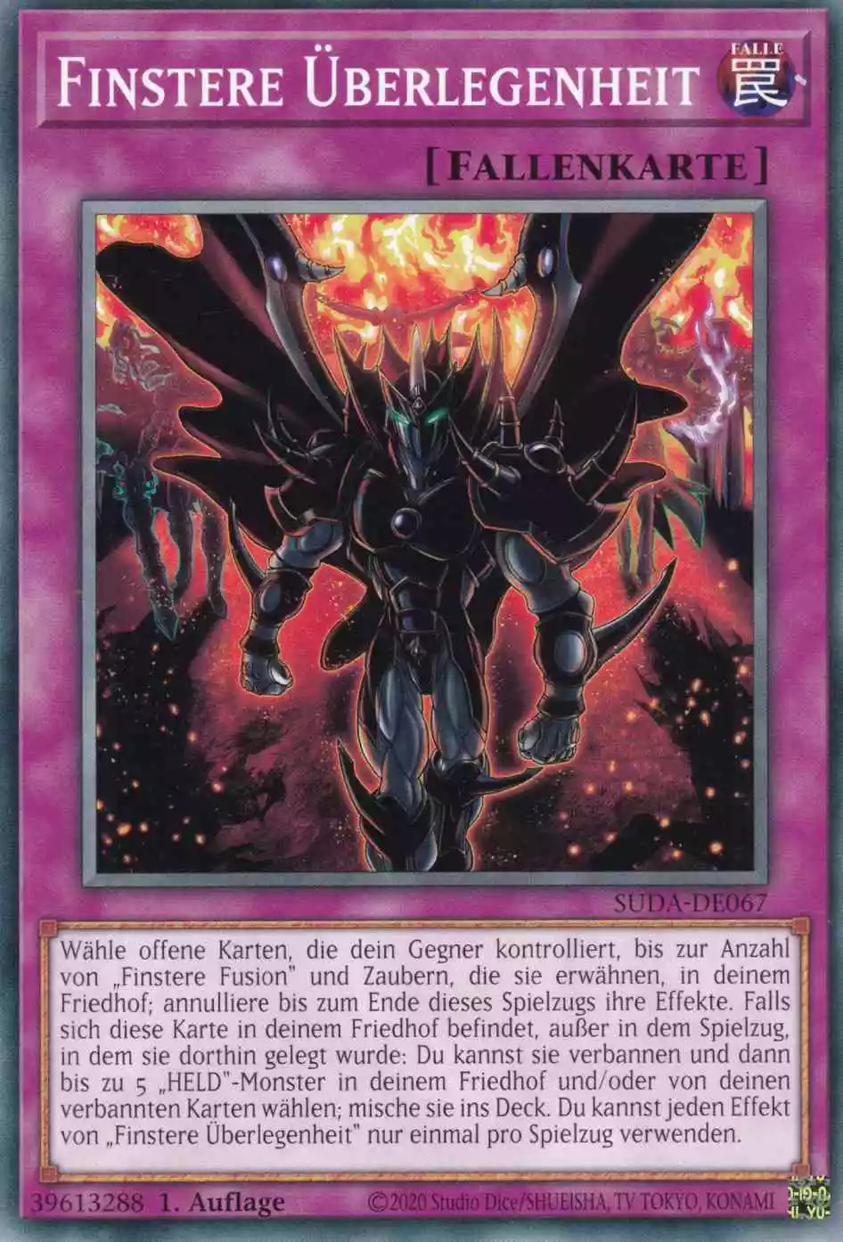 Finstere Überlegenheit SUDA-DE067 ist in Common Yu-Gi-Oh Karte aus Supreme Darkness 1.Auflage