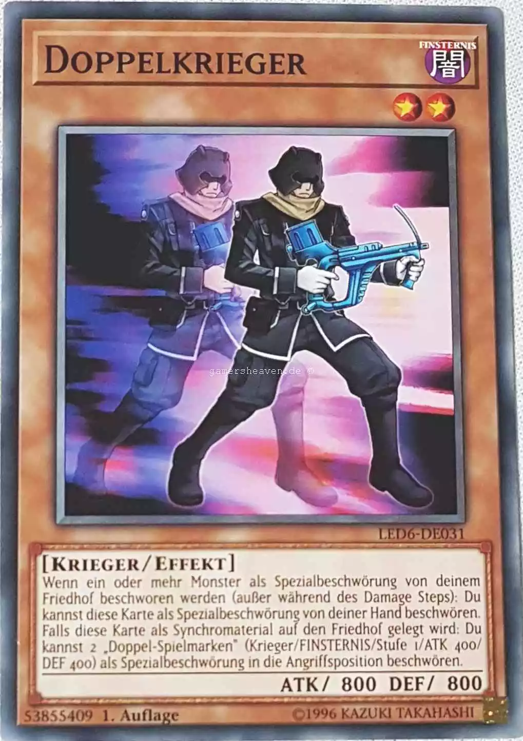 Doppelkrieger LED6-DE031 ist in Common aus Legendary Duelists: Magical Hero 1.Auflage