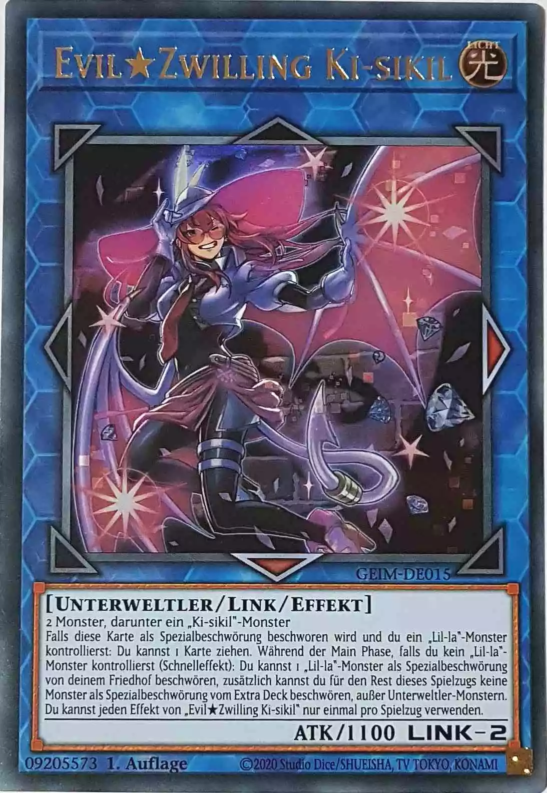 geim-de015-evil-zwilling-ki-sikil-ultra-rare Evil Zwilling Ki-sikil GEIM-DE015 ist in Ultra Rare Yu-Gi-Oh Karte aus Genesis Impact 1. Auflage