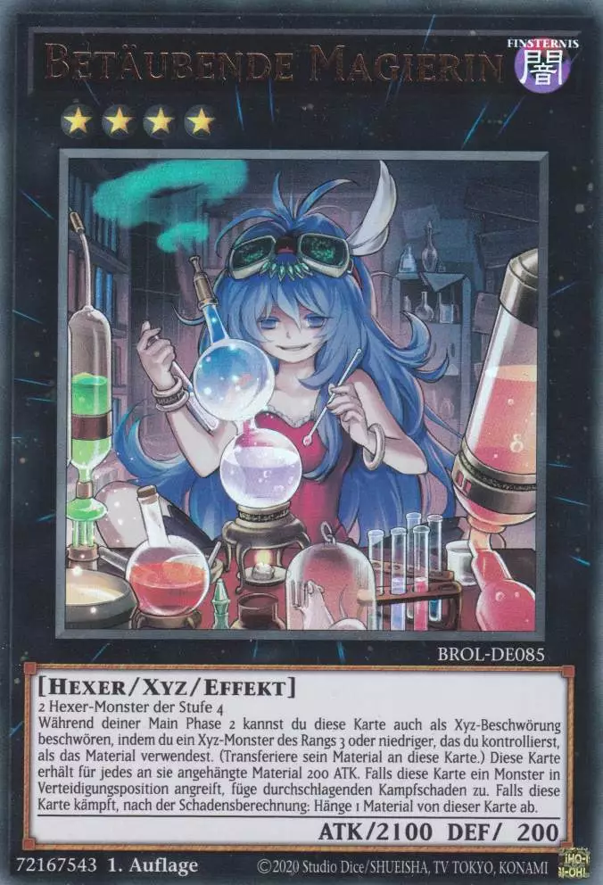 Betäubende Magierin BROL-DE085 ist in Ultra Rare Yu-Gi-Oh Karte aus Brothers of Legend 1.Auflage