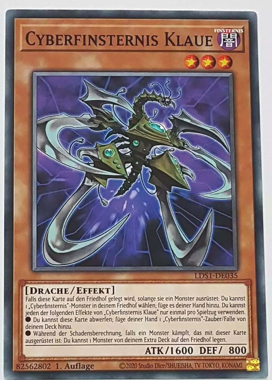 Cyberfinsternis Klaue LDS1-DE035 ist in Common Yu-Gi-Oh Karte aus Legendary Duelists: Season 1 1.Auflage