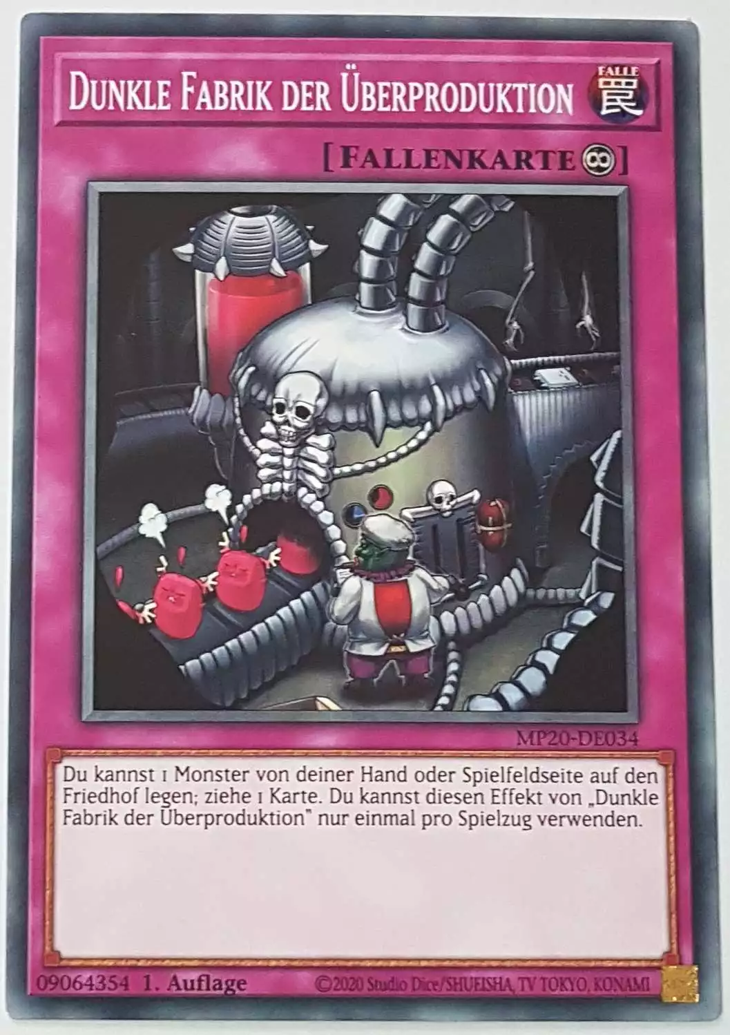 Dunkle Fabrik der Überproduktion MP20-DE034 ist in Common Yu-Gi-Oh Karte aus 2020 Tin of Lost Memories 1.Auflage