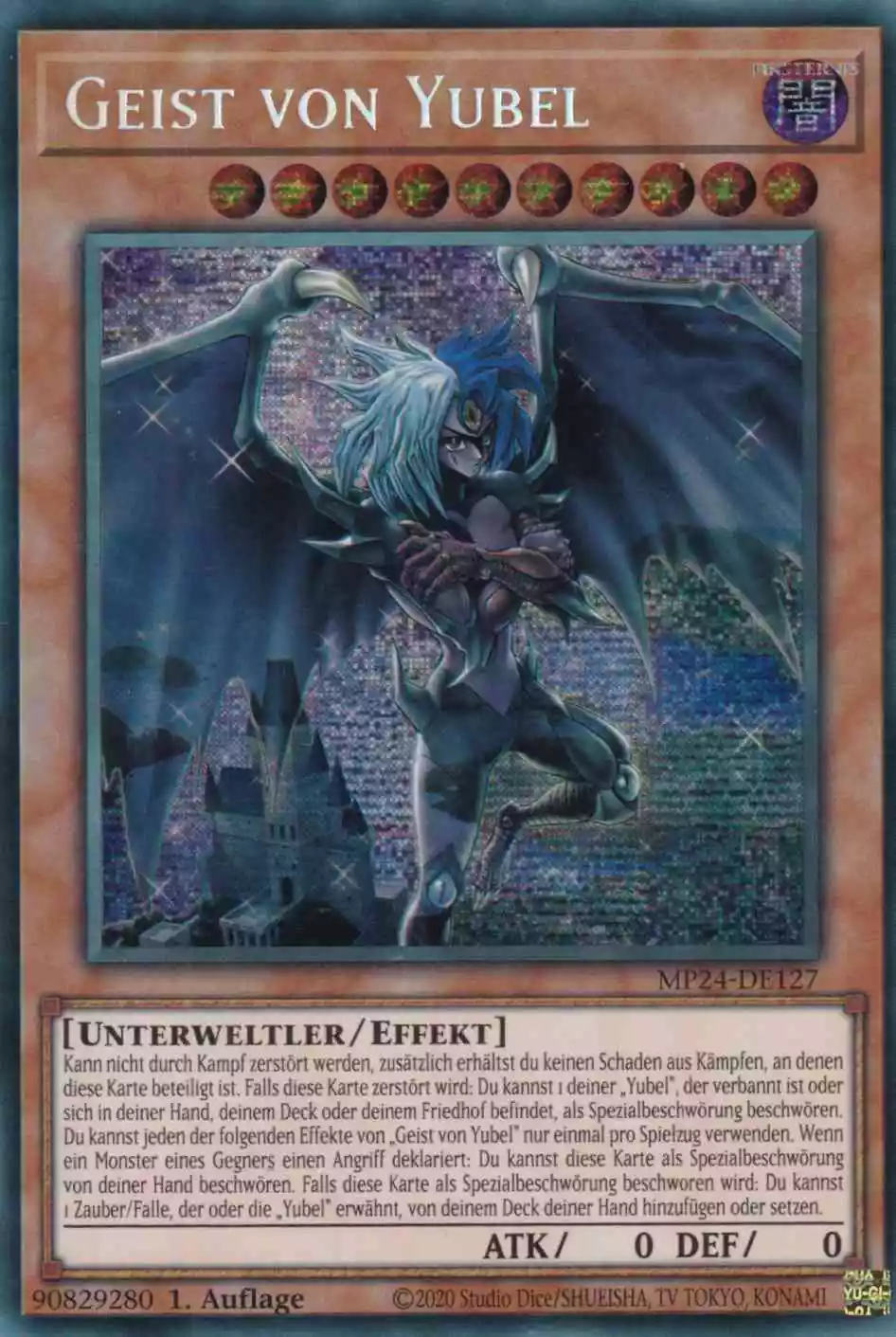 Geist von Yubel MP24-DE127 ist in Prismatic Secret Rare Yu-Gi-Oh Karte aus 25th Anniversary Tin Dueling Mirrors 1.Auflage