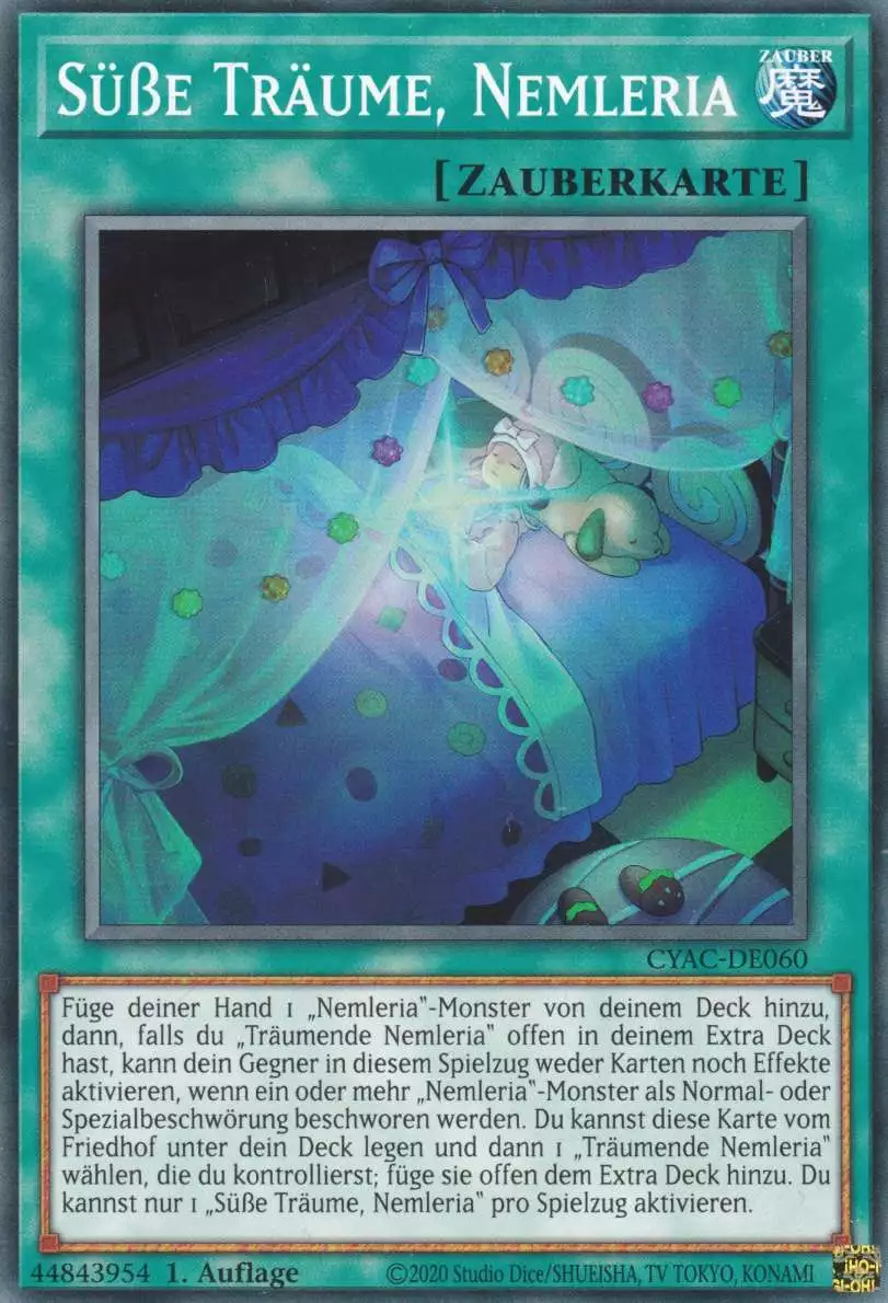 Süße Träume, Nemleria CYAC-DE060 ist in Common Yu-Gi-Oh Karte aus Cyberstorm Access 1.Auflage