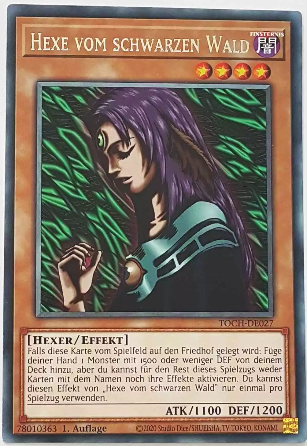 Hexe vom schwarzen Wald TOCH-DE027 ist in Rare Yu-Gi-Oh Karte aus Toon Chaos 1.Auflage