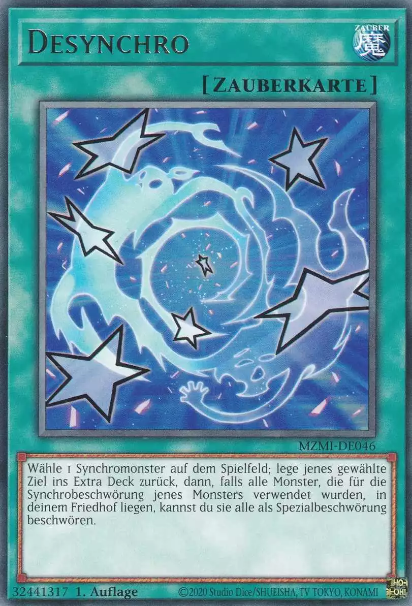 Desynchro MZMI-DE046 ist in Rare Yu-Gi-Oh Karte aus Maze of Millennia 1.Auflage