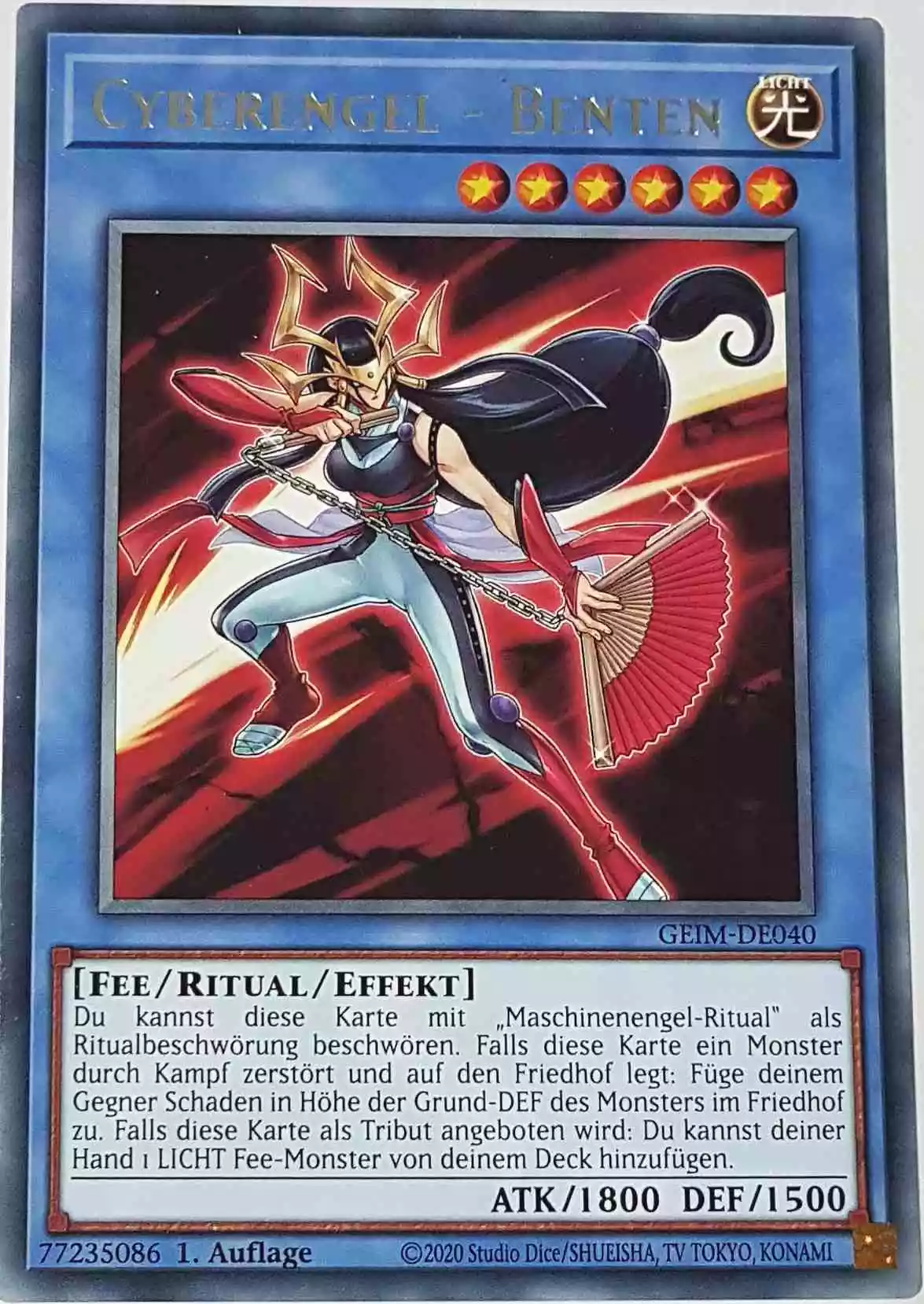 Cyberengel - Benten GEIM-DE040 ist in Rare Yu-Gi-Oh Karte aus Genesis Impact 1. Auflage