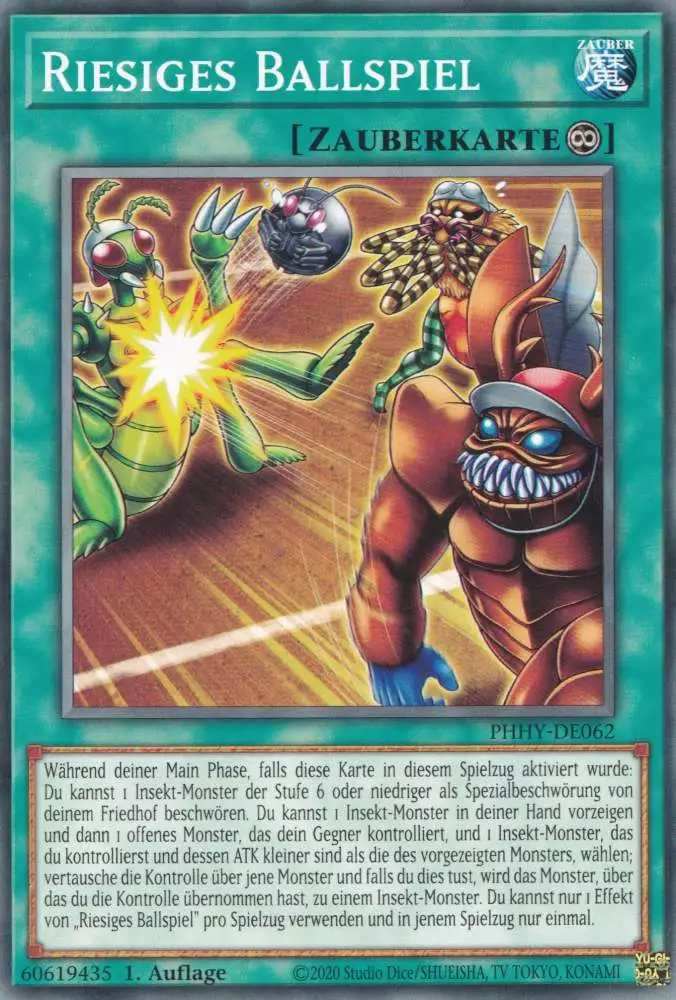 Riesiges Ballspiel PHHY-DE062 ist in Common Yu-Gi-Oh Karte aus Photon Hypernova 1.Auflage