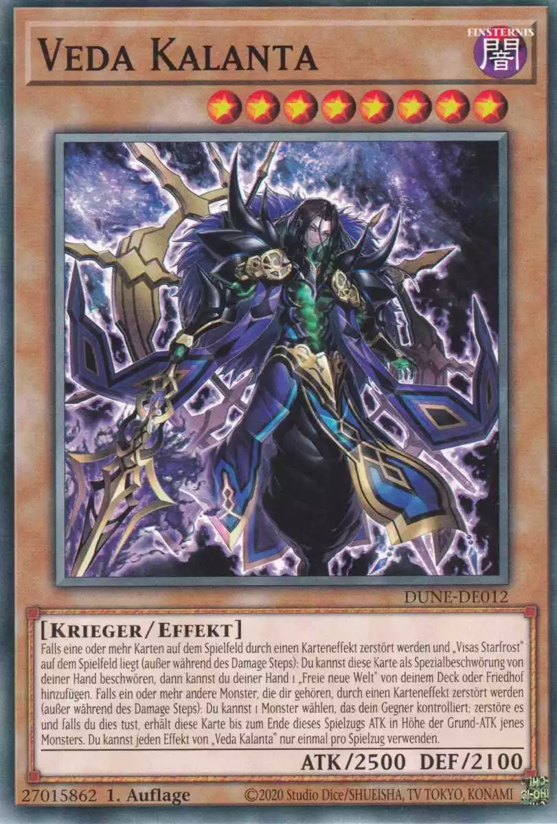 Veda Kalanta DUNE-DE012 ist in Common Yu-Gi-Oh Karte aus Duelist Nexus 1.Auflage