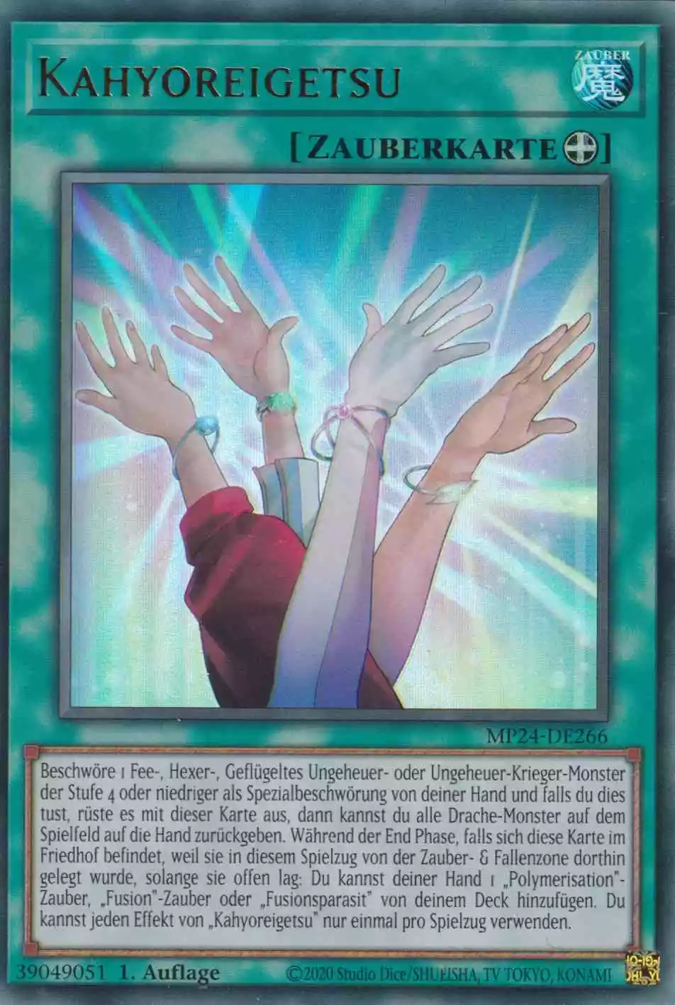 Kahyoreigetsu Ultra Rare MP24-DE266 Yugioh Karte Kahyoreigetsu MP24-DE266 ist in Ultra Rare Yu-Gi-Oh Karte aus 25th Anniversary Tin Dueling Mirrors 1.Auflage
