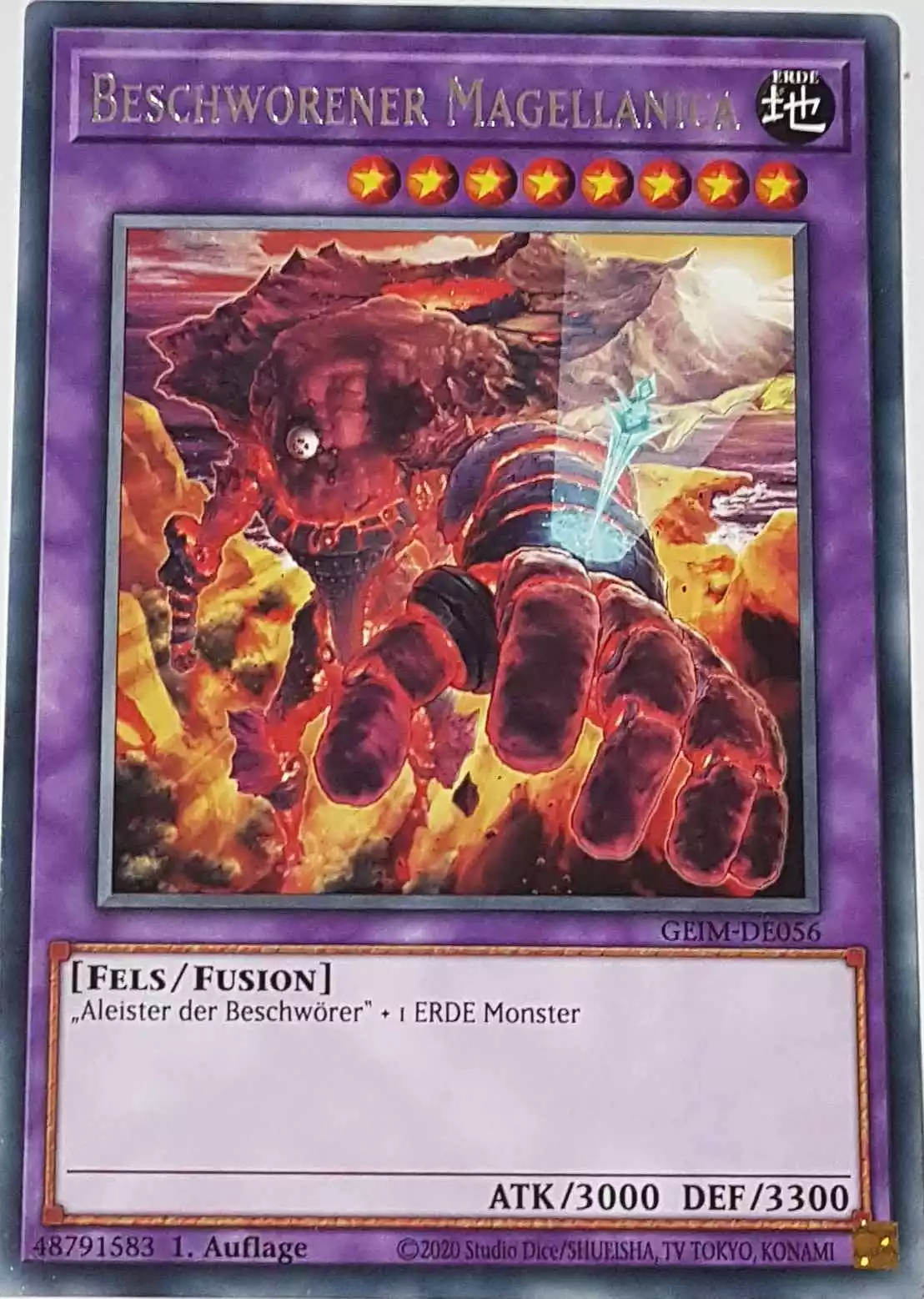 Beschworener Magellanica GEIM-DE056 ist in Rare Yu-Gi-Oh Karte aus Genesis Impact 1. Auflage