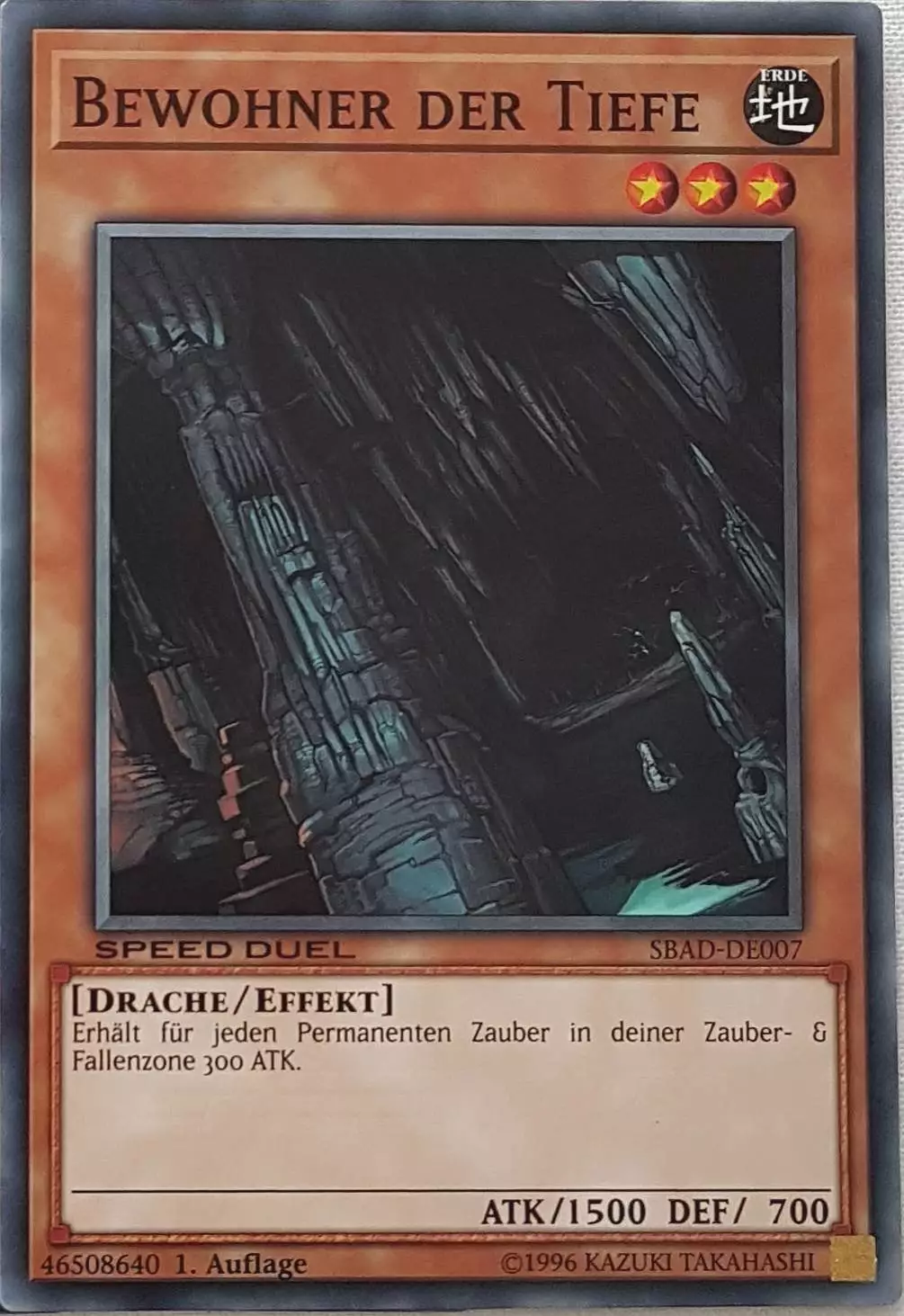 Bewohner der Tiefe SBAD-DE007 ist in Common Yu-Gi-Oh Karte aus Speed Duel Attack from the Deep 1. Auflage