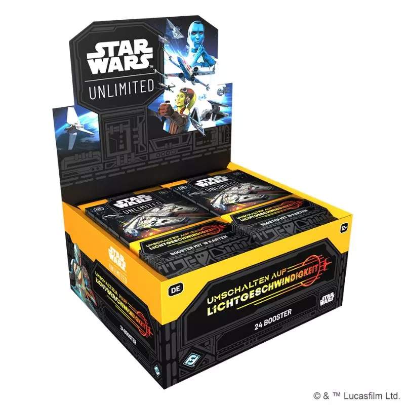 Star Wars: Unlimited - Umschalten auf Lichtgeschwindigkeit - Deutsch - (24 Booster) Display