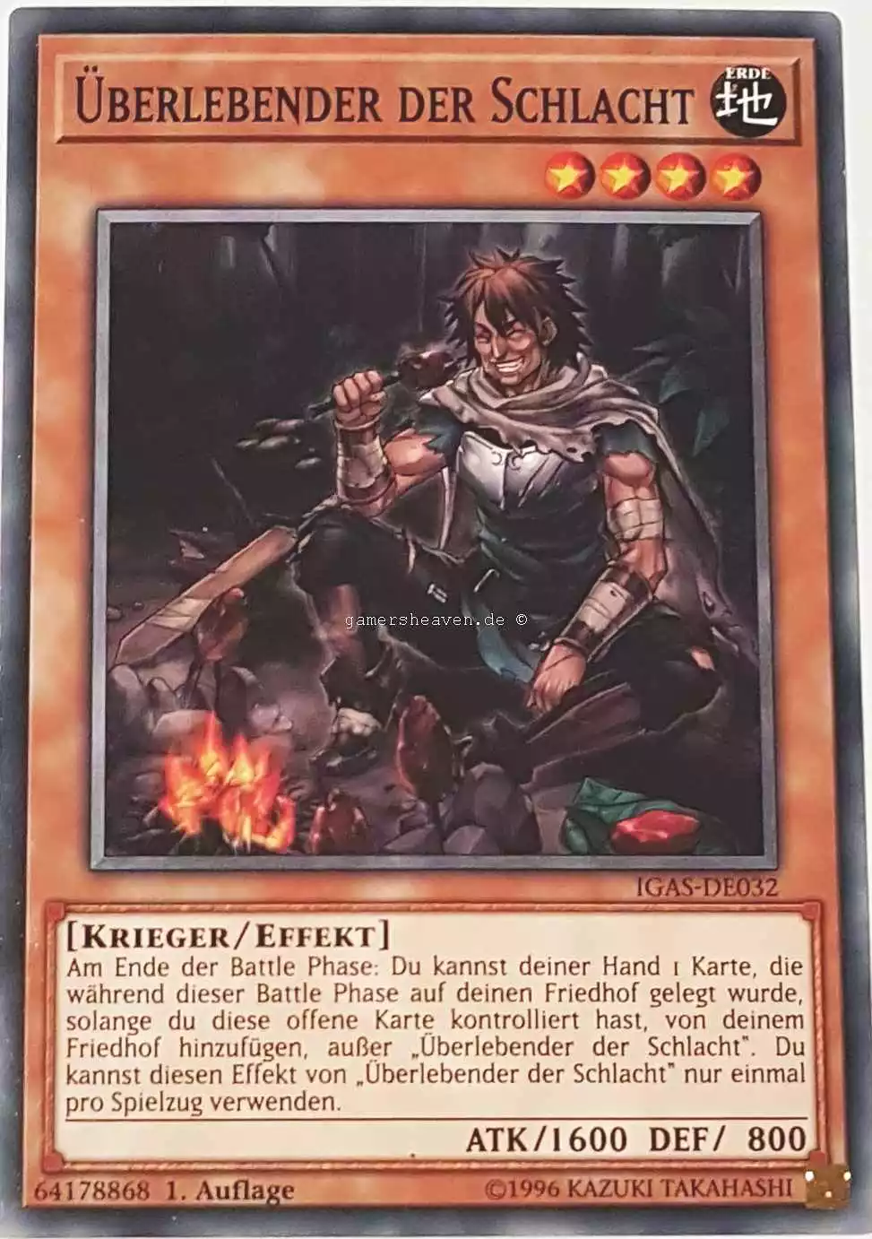 Überlebender der Schlacht IGAS-DE032 ist in Common Yu-Gi-Oh Karte aus Ignition Assault 1.Auflage