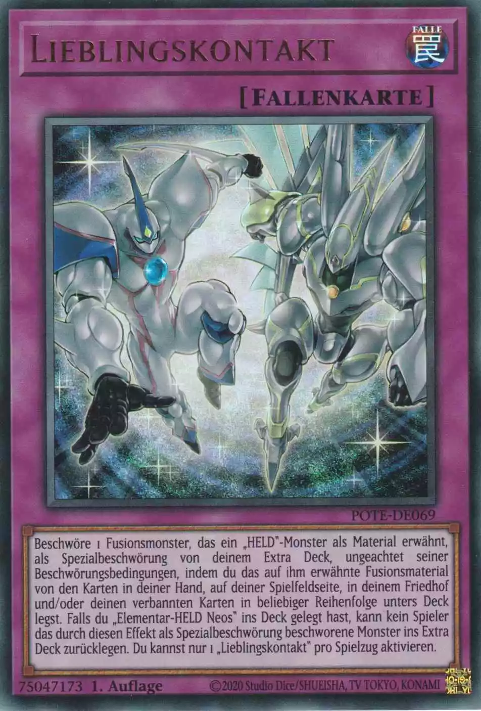 pote-de069-lieblingskontakt-ultra-rare-power-of-the-elements Lieblingskontakt POTE-DE069 ist in Ultra Rare Yu-Gi-Oh Karte aus Power of the Elements 1.Auflage
